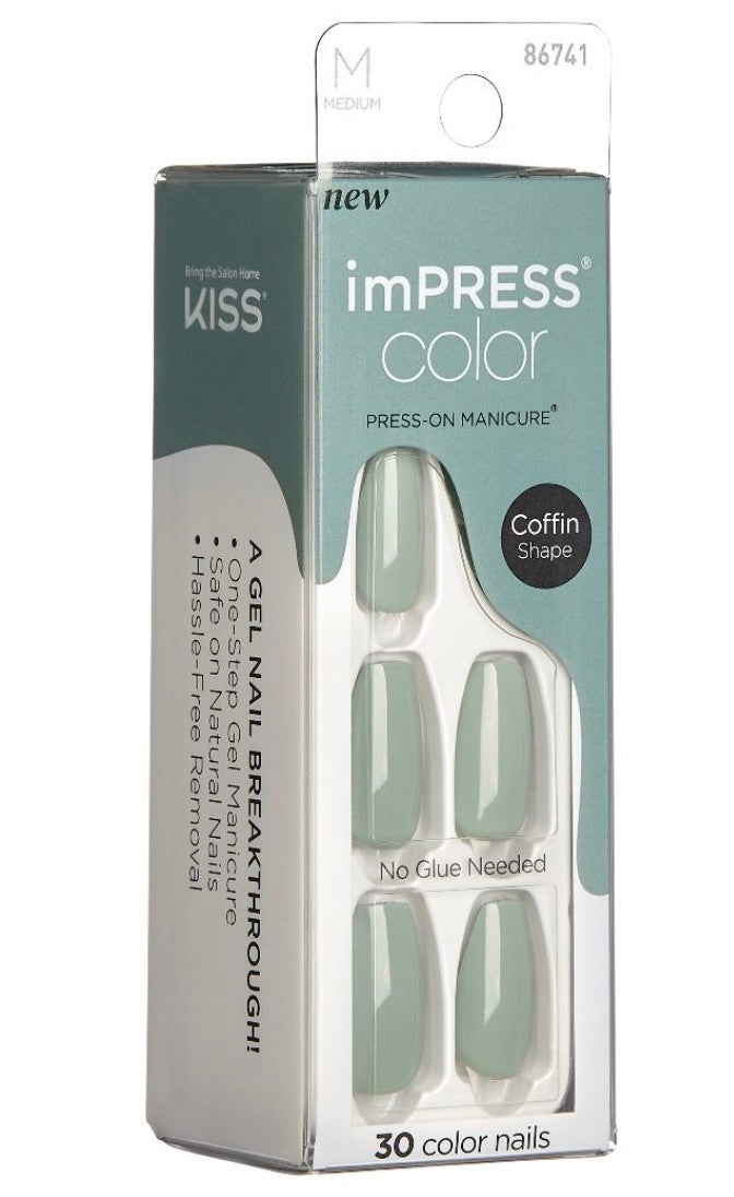 Kiss Impress Color Nail - Going Green