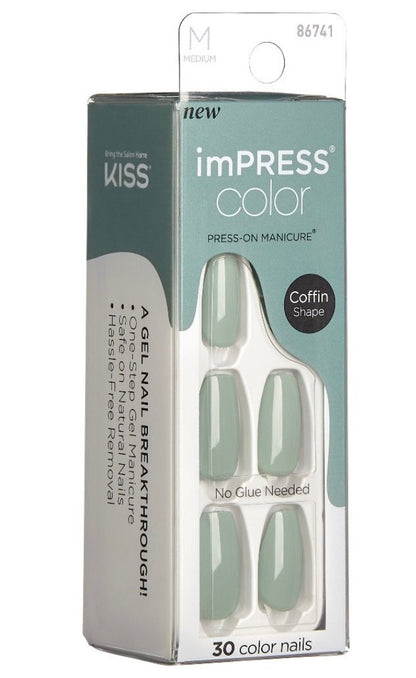Kiss Impress Color Nail - Going Green