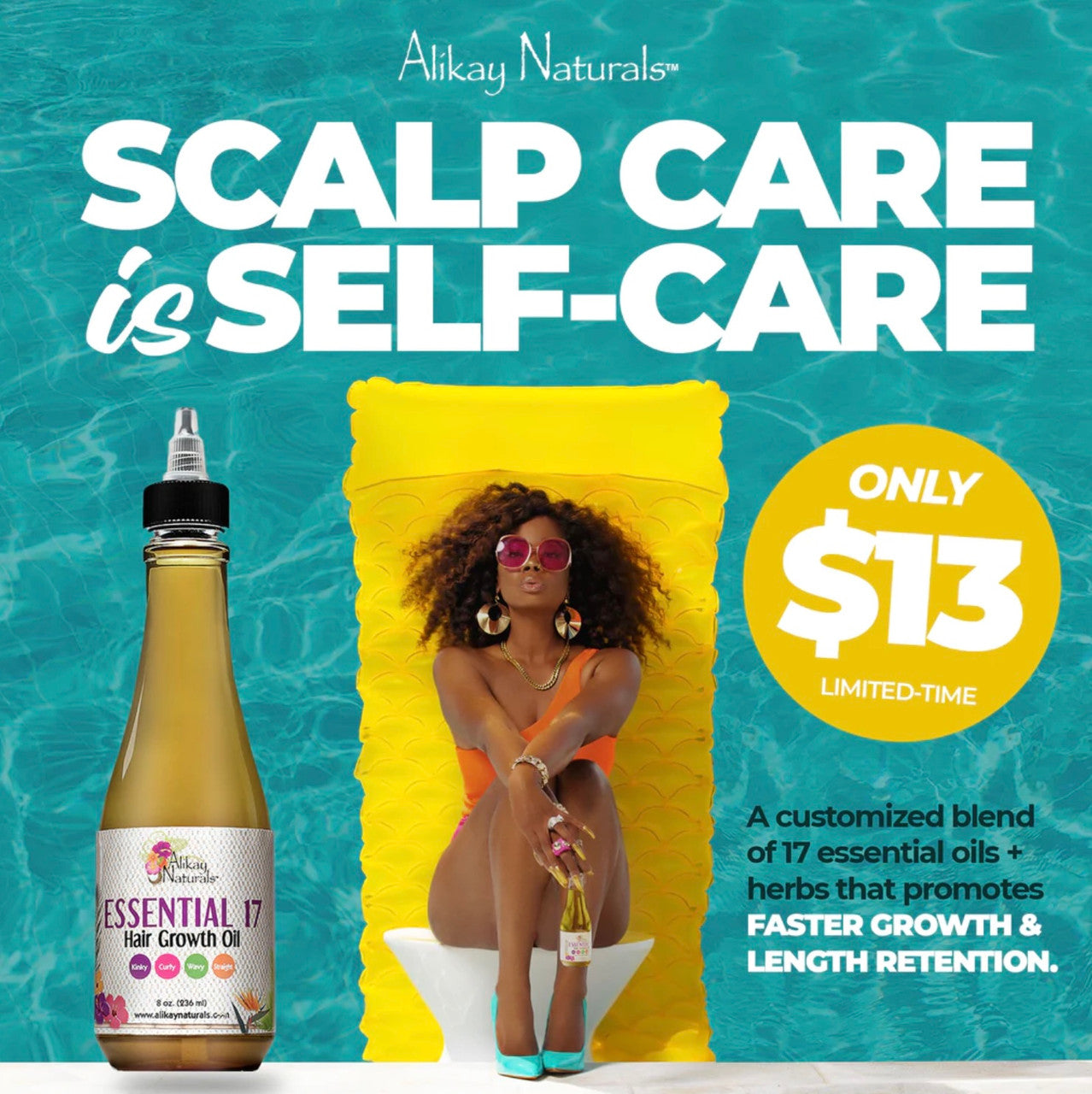 Alikay Naturals Essential 17 Hair Growth Oil