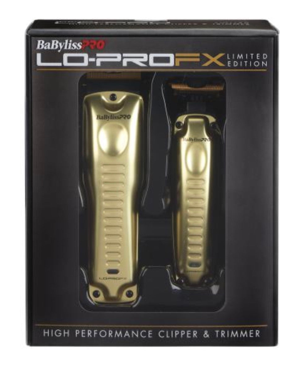 BaBylissPRO Lo-Pro FX Limited Edition High Performance Clipper & Trimmer - Gold