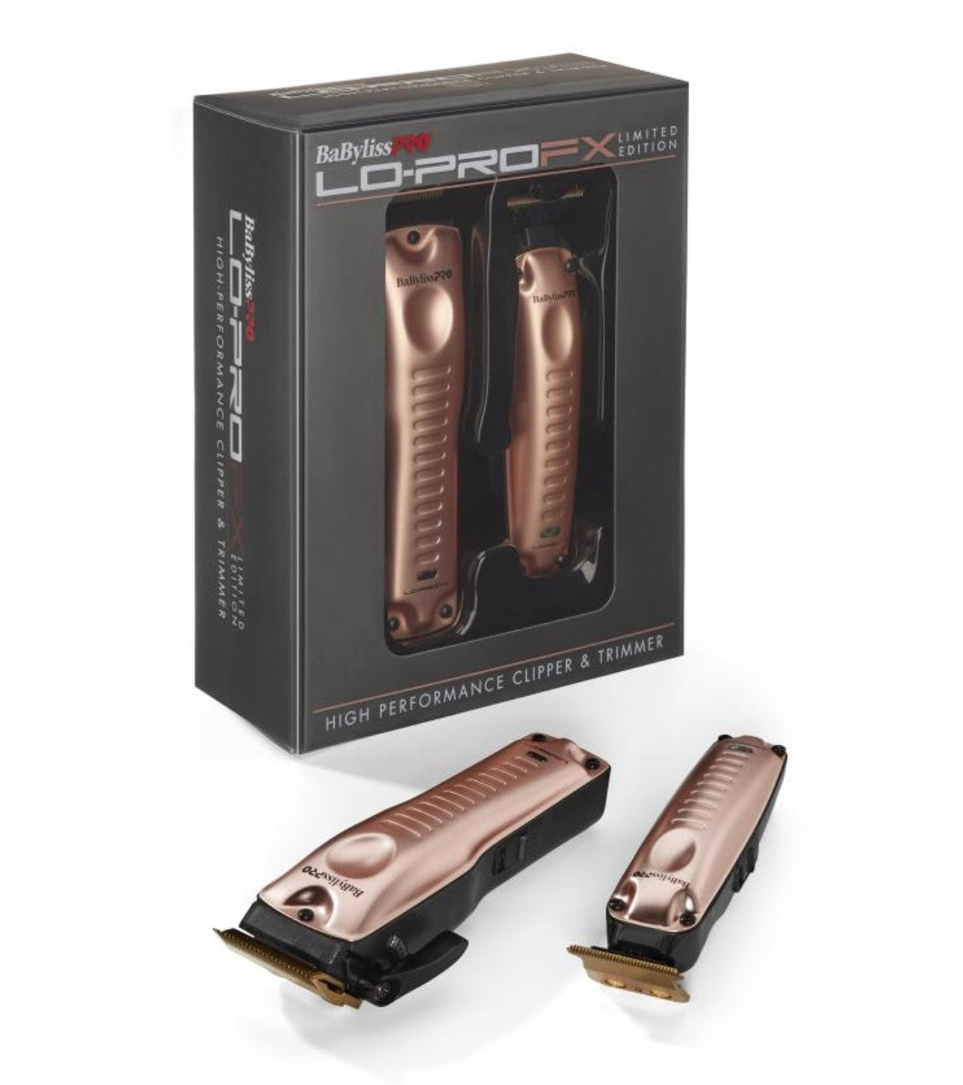 BaBylissPRO Lo-Pro FX Limited Edition High Performance Clipper & Trimmer - Rose Gold