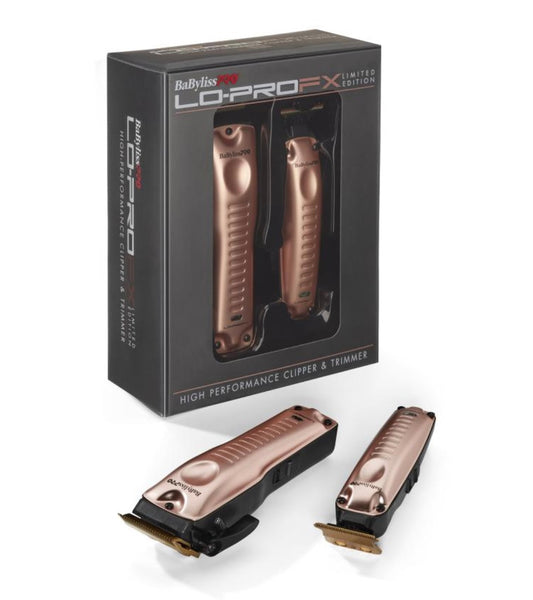 BaBylissPRO Lo-Pro FX Limited Edition High Performance Clipper & Trimmer - Rose Gold