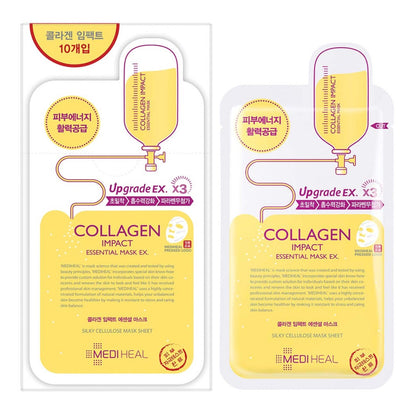 MEDIHEAL Collagen Impact Essential Mask EX (25ml *10 Masks)