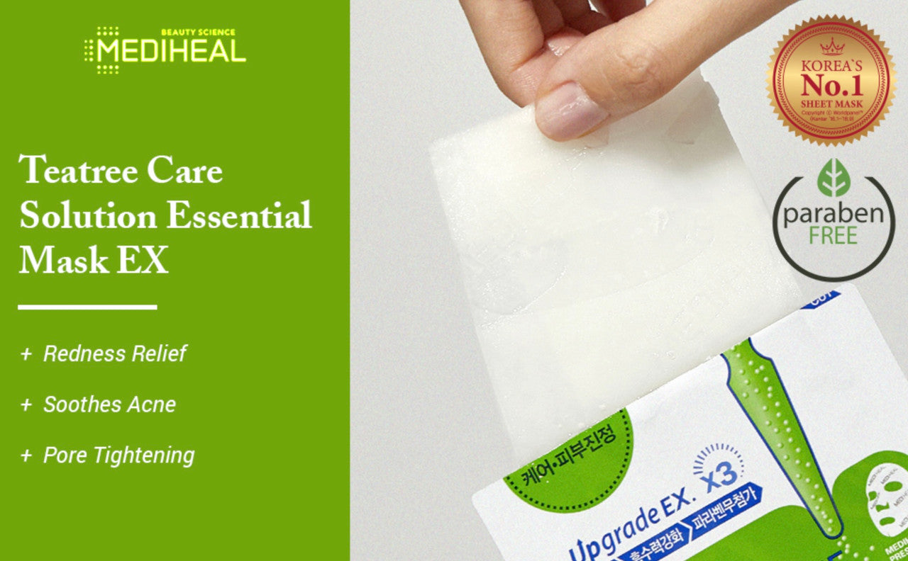 MEDIHEAL Teatree Care Solution Essential Mask (25ml *10 Masks)