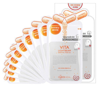 MEDIHEAL Vita Lightbeam Essential Mask EX (25ml *10 Masks)