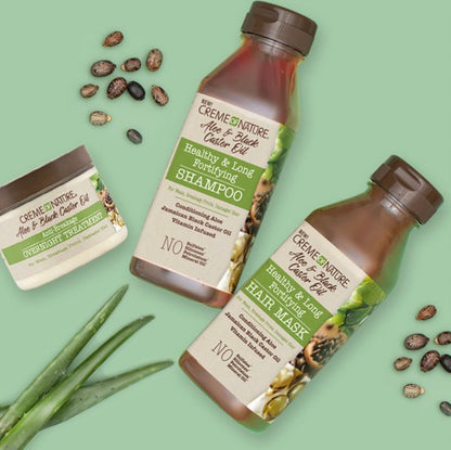 Creme of Nature Aloe & Black Castor Oil Healthy & Long Fortifying Shampoo