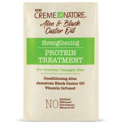 Creme of Nature Aloe & Black Castor Oil Strengthening Protein Treatment