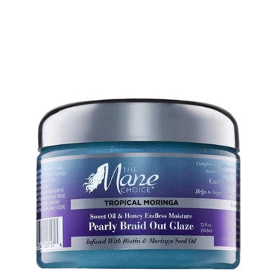 The Mane Choice Tropical Moringa Sweet Oils & Honey Endless Moisture Pearly Braid Out Glaze