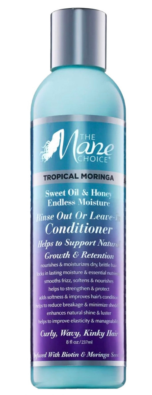 The Mane Choice Tropical Moringa Sweet Oils & Honey Endless Moisture Rinse Out or Leave-In Conditioner