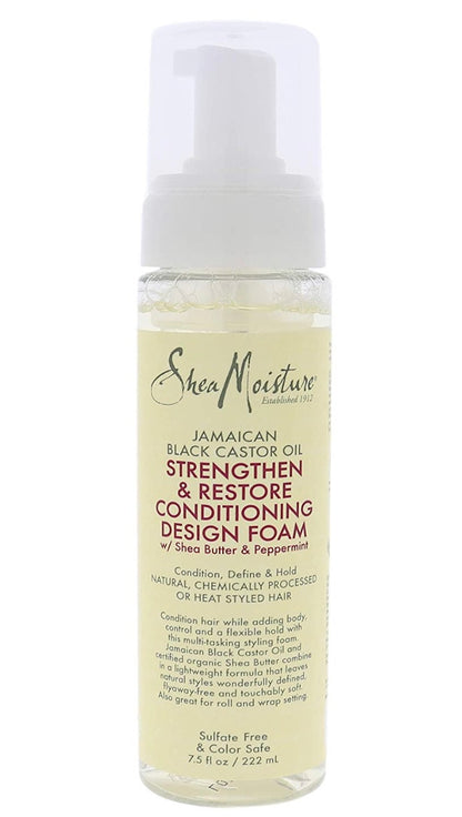 Shea Moisture Jamaican Black Castor Oil Conditioning Design Foam