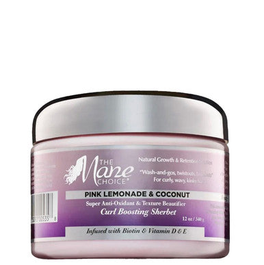 The Mane Choice Pink Lemonade Super Anti-Oxidant & Texture Beautifier Curl Boosting Sherbet