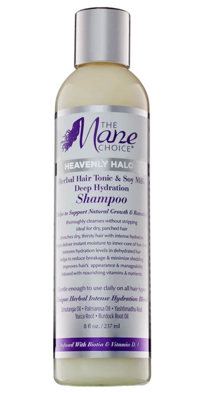 The Mane Choice Heavenly Halo Herbal Hair Tonic & Soy Milk Deep Hydration Shampoo
