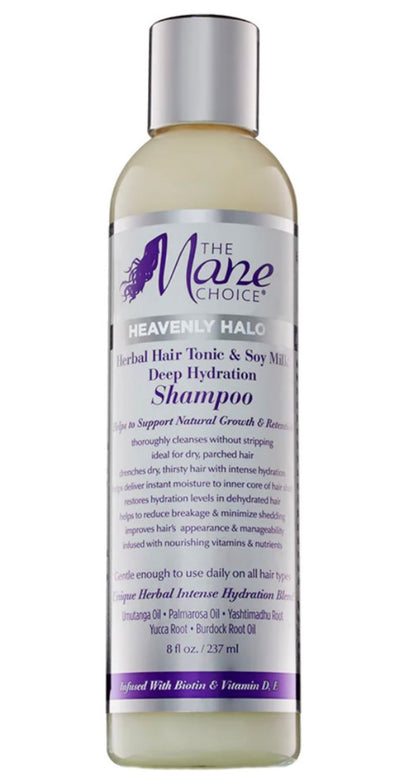 The Mane Choice Heavenly Halo Herbal Hair Tonic & Soy Milk Deep Hydration Shampoo