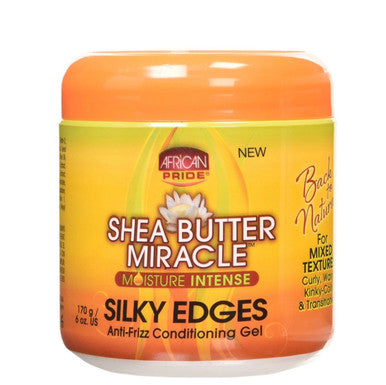 African Pride Shea Miracle Moisture Intense Silky Edges Anti-Frizz Conditioning Gel