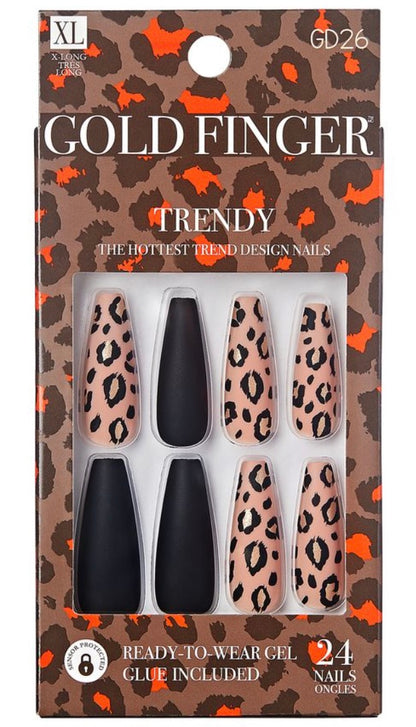 Kiss Gold Finger Trendy - Black Beast