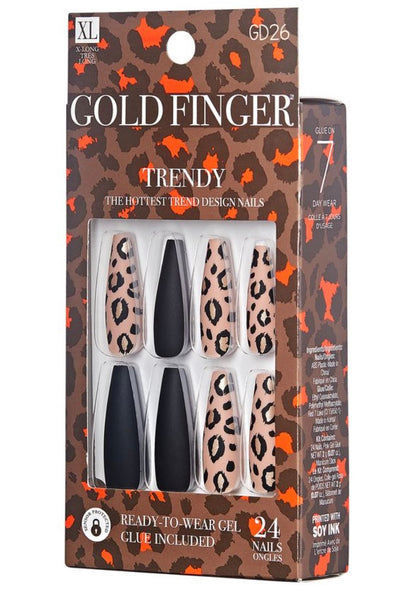 Kiss Gold Finger Trendy - Black Beast