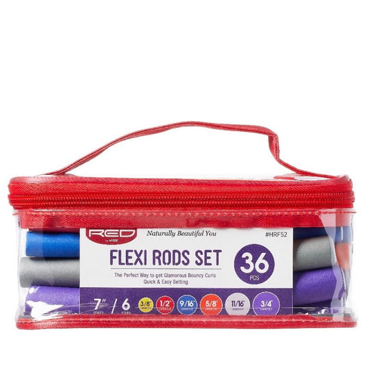 RED Flexi Rod Set 7" Sets : 36 PCS (6 pcs/color, 6 colors)