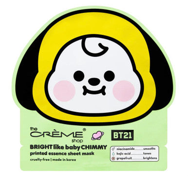 THE CREME SHOP BRIGHT Like Baby CHIMMY Printed Essence Sheet Mask
