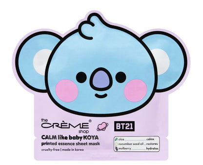 THE CREME SHOP CALM Like Baby KOYA Printed Essence Sheet Mask