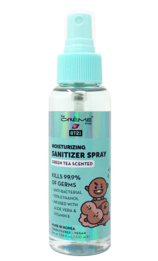 THE CREME SHOP BT21 SHOOKY Sanitizing Spray (Green Tea Scented) (3.38 oz)