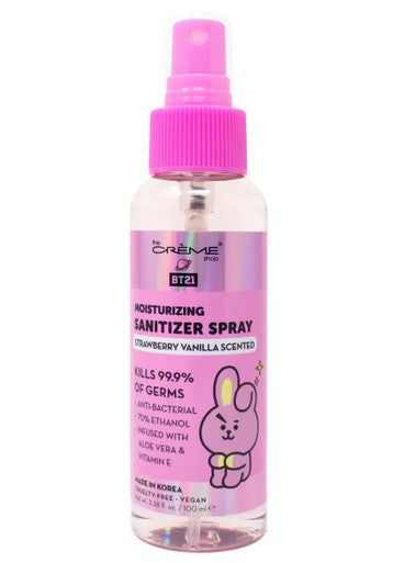 THE CREME SHOP BT21 COOKY Sanitizing Spray (Strawberry Vanilla Scented) (3.38 oz)