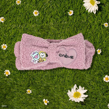 THE CREME SHOP BT21 BABY Plush Spa Teddy Headyband - Lavender Fluff