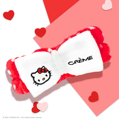 THE CREME SHOP Hello Kitty Classic White Spa Teddy Headyband