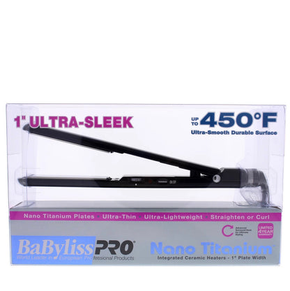 BabylissPro Nano Titanium 1" Ultra-Sleek Straightening Iron