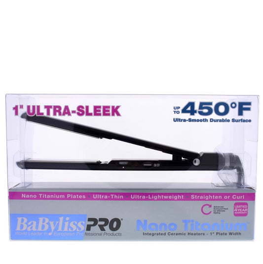 BabylissPro Nano Titanium 1" Ultra-Sleek Straightening Iron