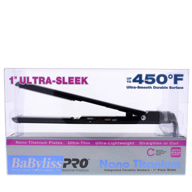 BabylissPro Nano Titanium 1" Ultra-Sleek Straightening Iron