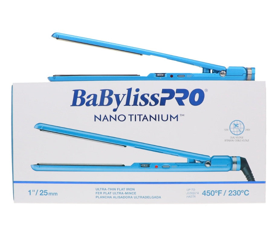 BaBylissPRO Nano Titanium 1"/25mm Ultra-thin Straightening Iron