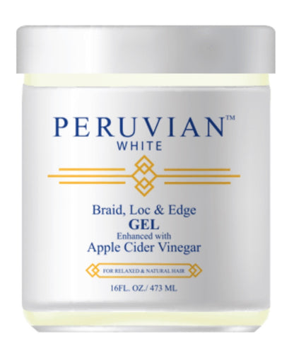 Peruvian White Braid, Loc & Edge Gel [Apple Cider Vinegar]