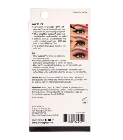 KISS i Envy Lash Glue Liner (Black/Clear)