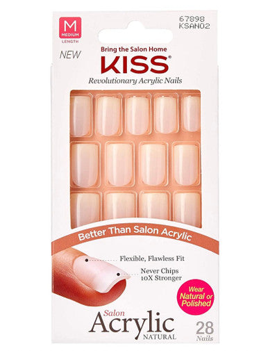 KISS Salon Acrylic Natural Nails 28pc - Euphoria