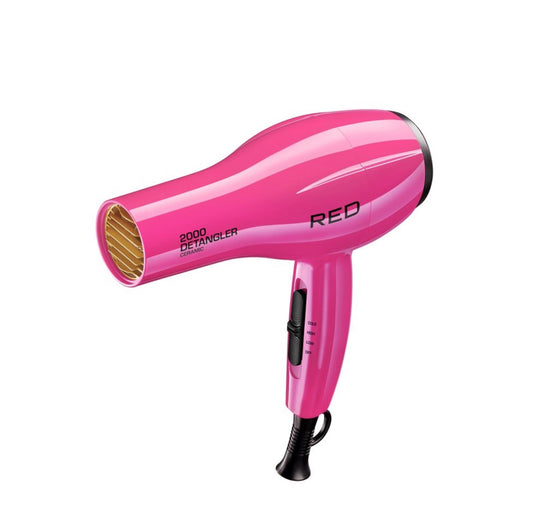 RED Ceramic 2000 Detangler Hair Dryer (Pink)