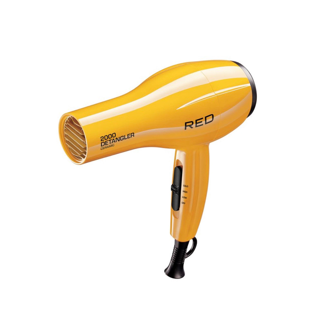 RED Ceramic 2000 Detangler Hair Dryer (Yellow)