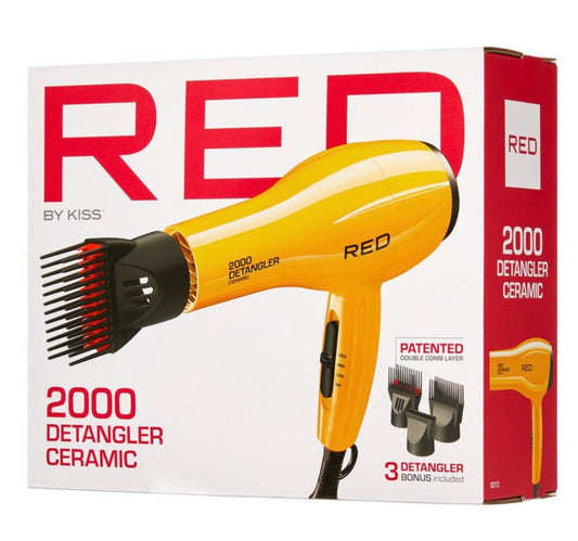 RED Ceramic 2000 Detangler Hair Dryer (Yellow)