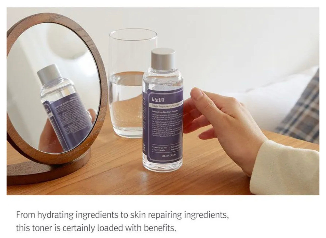 KLAIRS Supple Preparation Unscented Toner (6.08 oz)
