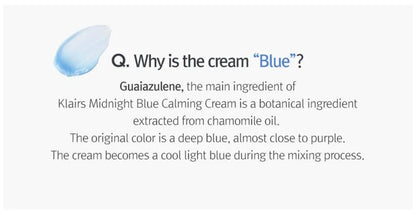KLAIRS Midnight Blue Calming Cream (1 oz)