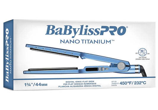 BaBylissPRO Nano Titanium-Plated Ionic Straightening Iron 1 3/4