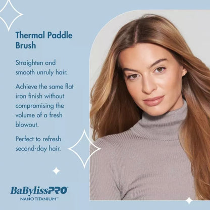 BaBylissPRO Nano Titanium Ionic Thermal Paddle Brush