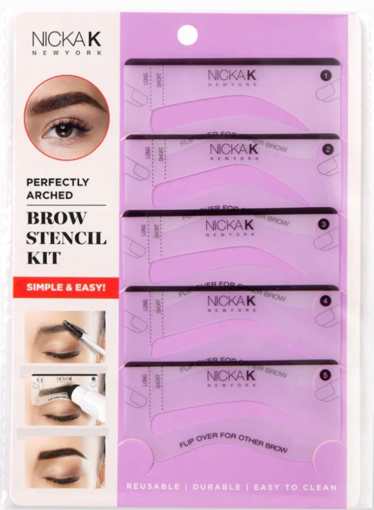 NICKA K Brow Stencil Kit 5 Pcs