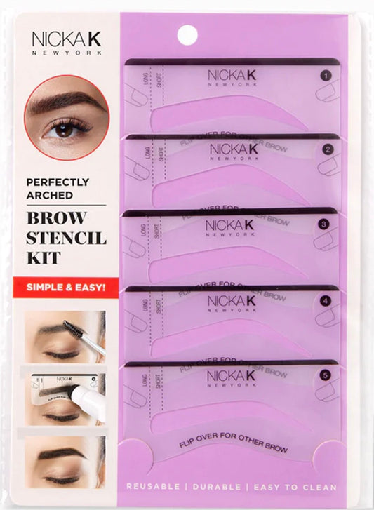 NICKA K Brow Stencil Kit 5 Pcs