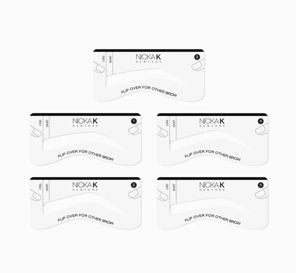 NICKA K Brow Stencil Kit 5 Pcs