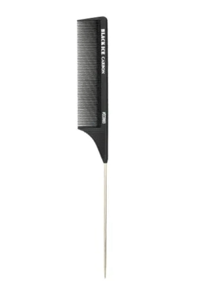 Black Ice Professional Carbon Pin Tail Comb 9"