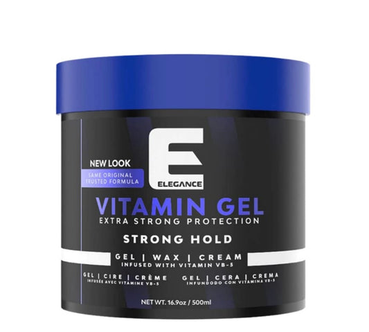 E Elegance Vitamin Pro-VB5 Hair Styling Gel Strong Hold