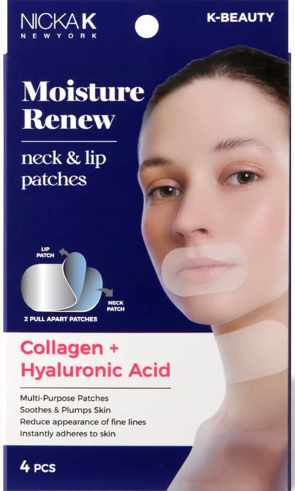 NICKA K Moisture Renew Neck & Lip Gel Patches 4pcs