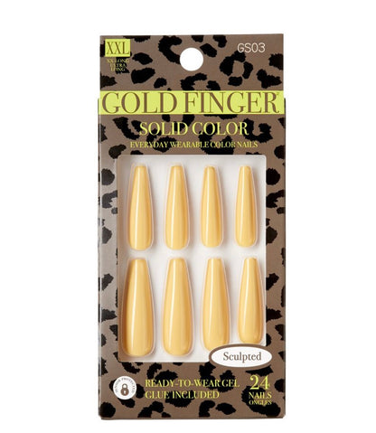Kiss Gold Finger Sculpted Nail -  LEVEL UP