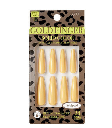 Kiss Gold Finger Sculpted Nail -  LEVEL UP