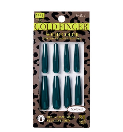 Kiss Gold Finger Sculpted Nail -  HEARTACHES